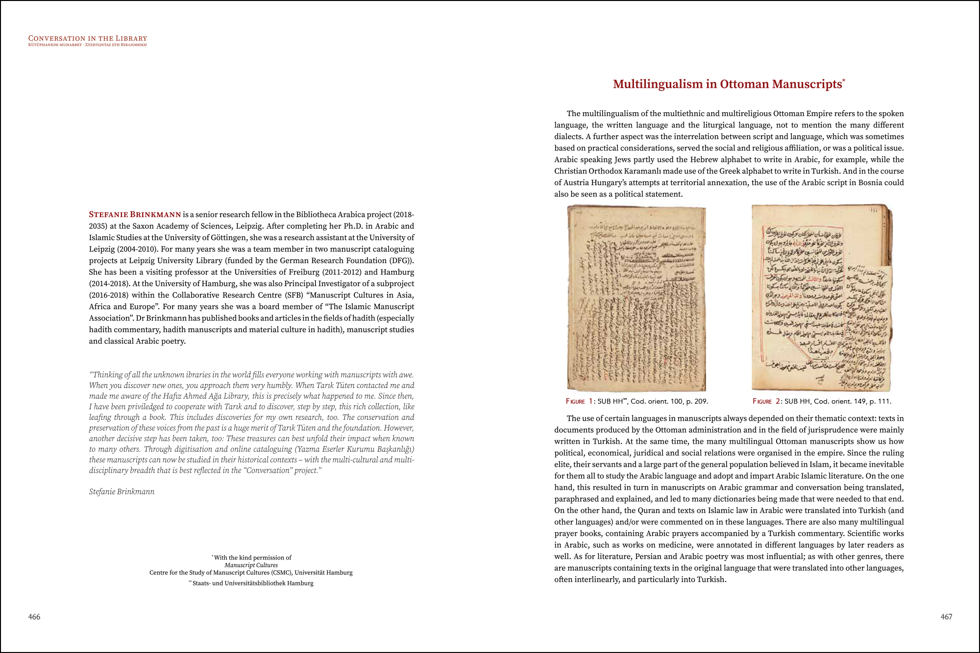 Stefanie Brinkmann - Multilingualism in Ottoman Manuscripts