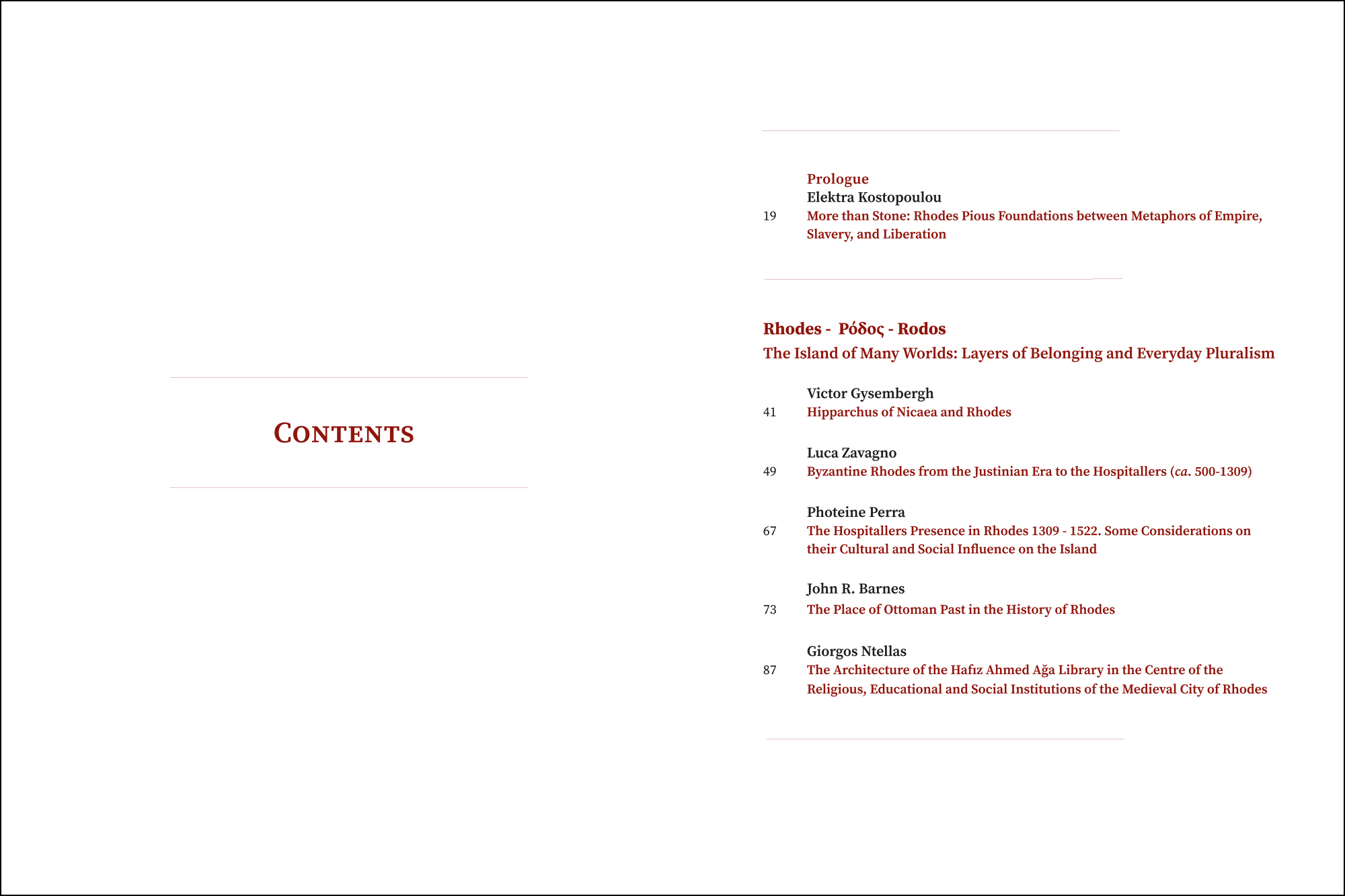 Contents
