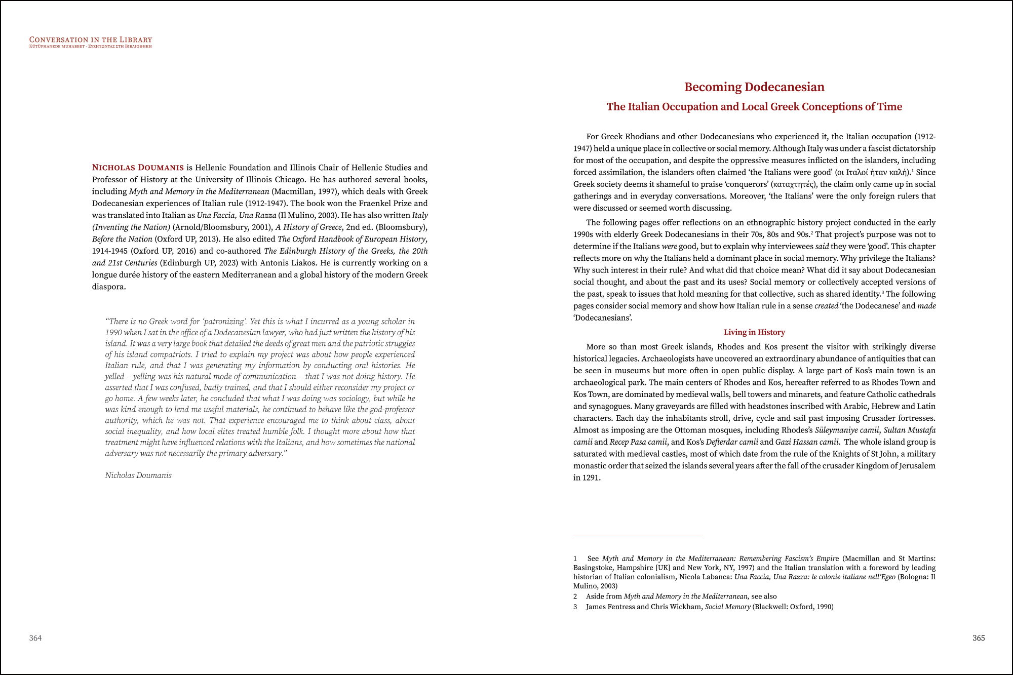 Nicholas Doumanis - Becoming Dodecanesian: The Italian Occupation and Local Greek Conceptions of Time